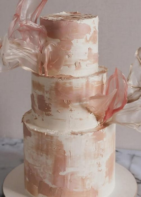 Свадебный ярусный торт с парусами, цена за кг.