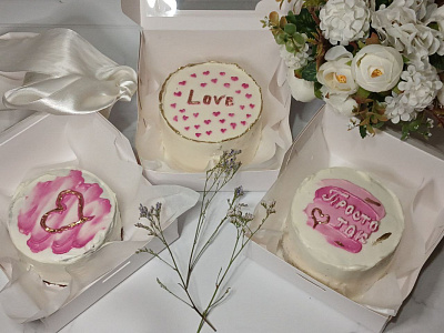 Праздничные бенто-тортики 500г./1 кг. 